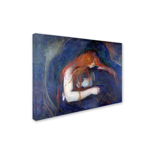 Edvard Munch 'Vampire' Canvas Art,24x32